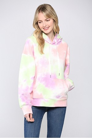 TIE DYE HOODIE SWEATSHIRT